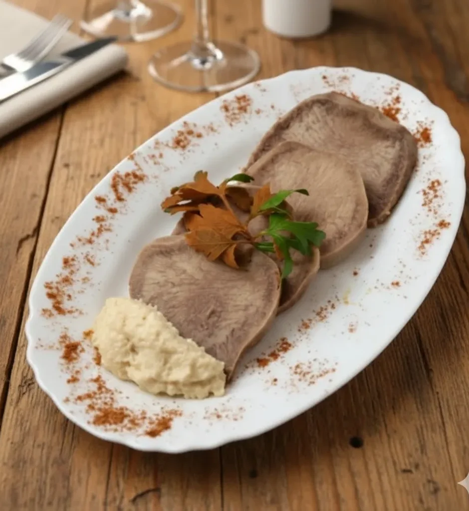 Aučio liežuvis su krienais