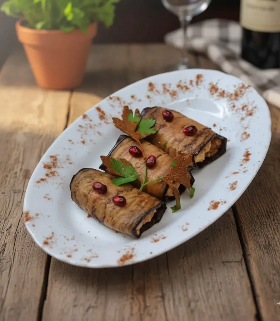 Baklažanai su riešutais